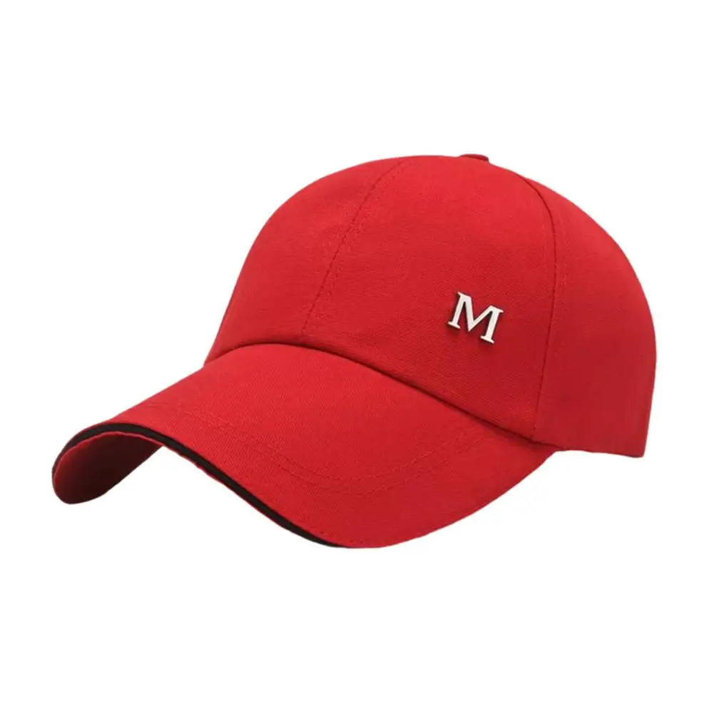 Baseball Cap M Letter Embroidery Trucker Cap Unisex - Image 2