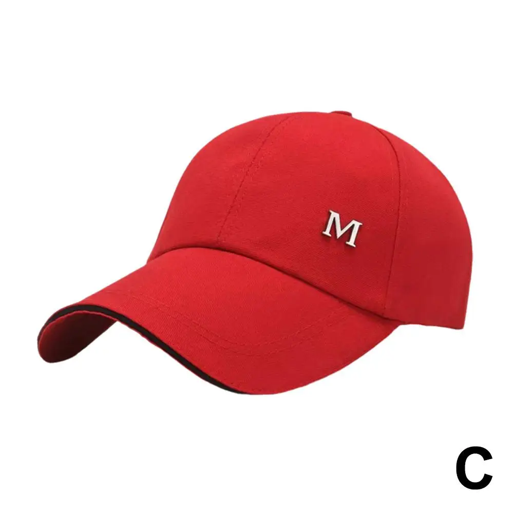 Baseball Cap M Letter Embroidery Pure Color Sun Hat Dad Hats Hip Hop Gorras Trucker Cap Unisex Baseball Cap M Letter Embroidery Pure Color Sun Hat Dad Hats Hip Hop Gorras Trucker Cap Unisex