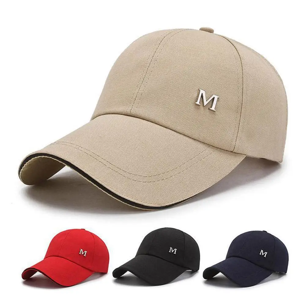 Baseball Cap M Letter Embroidery Trucker Cap Unisex