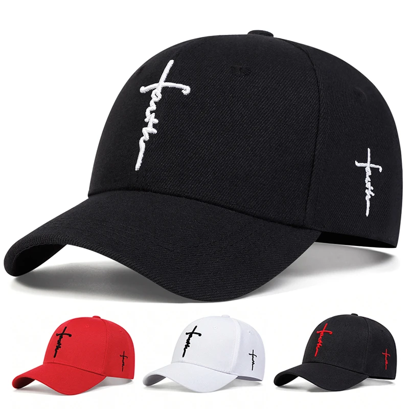 Fashion Faith Embroidery Baseball Cap Men Women Spring Summer 2025 Fashion Faith Embroidery Baseball Cap Men Women Spring Summer 2025