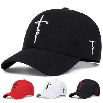 Fashion Faith Embroidery Baseball Cap Men Women Spring Summer 2025