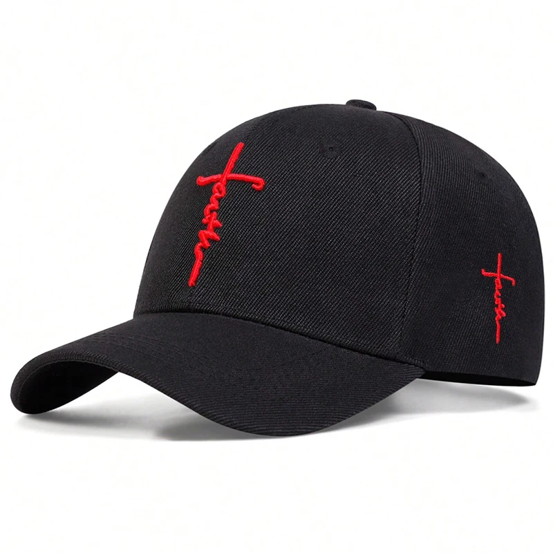 Fashion Faith Embroidery Baseball Cap Men Women Spring Summer 2025 Fashion Faith Embroidery Baseball Cap Men Women Spring Summer 2025