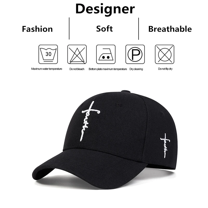 Fashion Faith Embroidery Baseball Cap Men Women Spring Summer 2025 - Image 6
