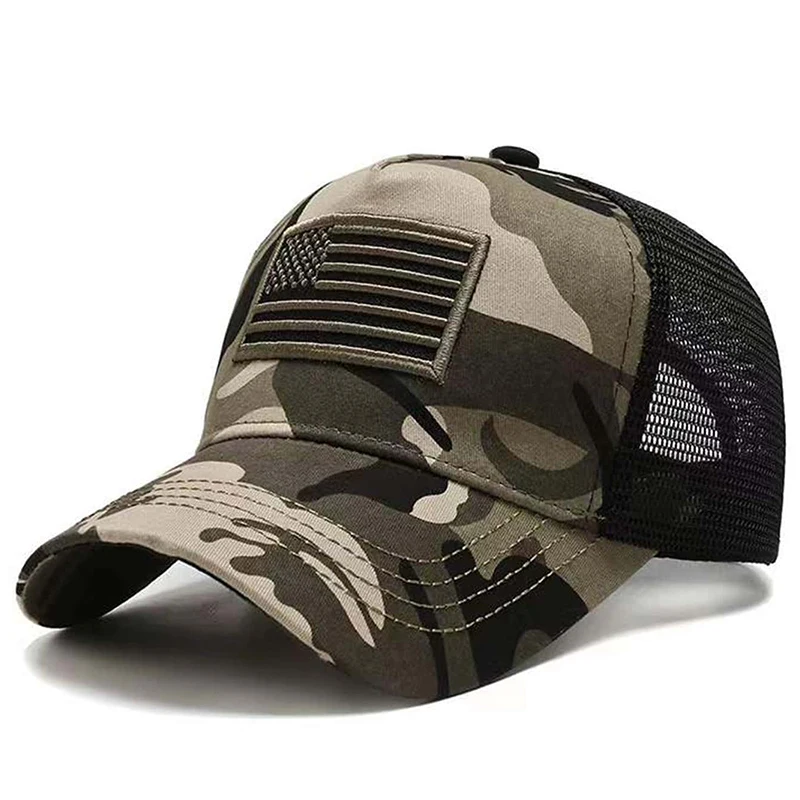 2025 Fashion American Flag Embroidery Baseball Net Caps