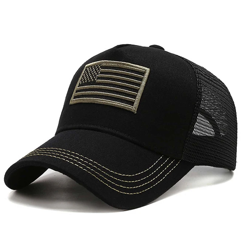 2025 Fashion American Flag Embroidery Baseball Net Caps