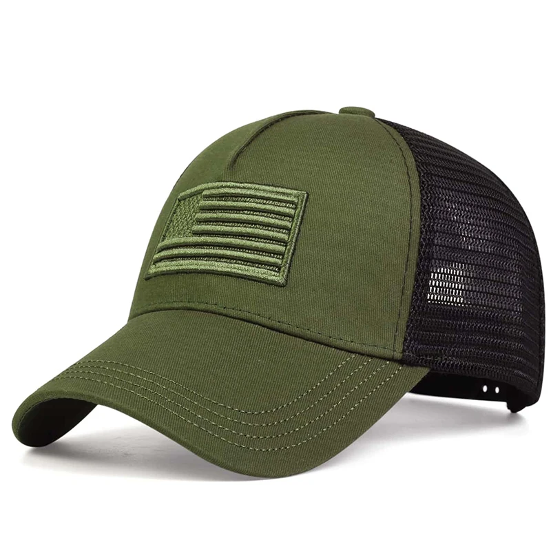 2025 Fashion American Flag Embroidery Baseball Net Caps