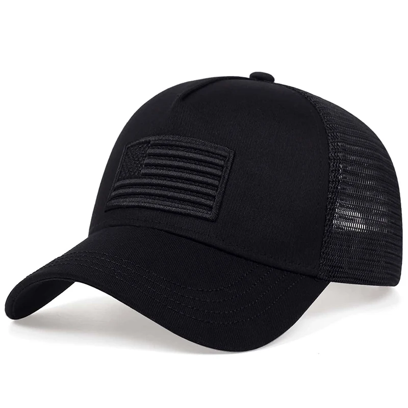2025 Fashion American Flag Embroidery Baseball Net Caps