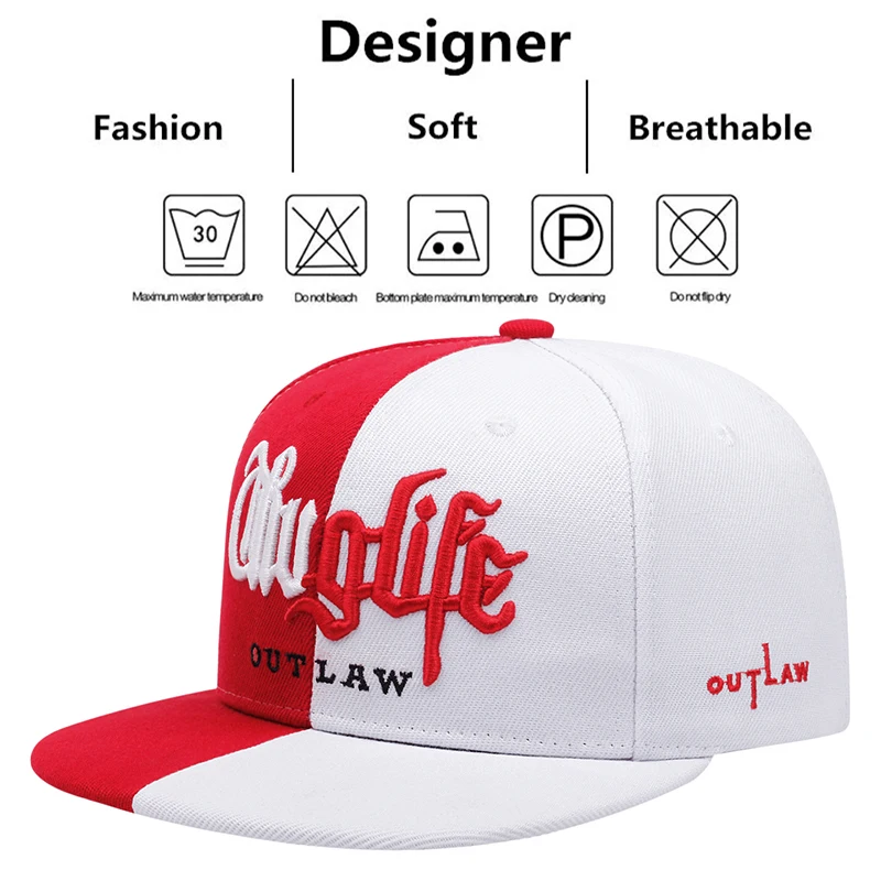 2025 Men's Fashion Thief Series Dual Color Block Snapback Cap - Image 2