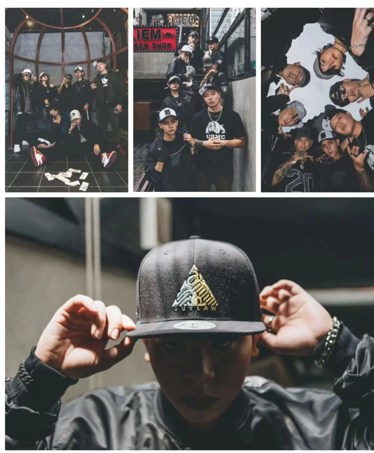 2025 Men's Fashion Thief Series Dual Color Block Snapback Cap 2025 Men's Fashion Thief Series Dual Color Block Snapback Cap