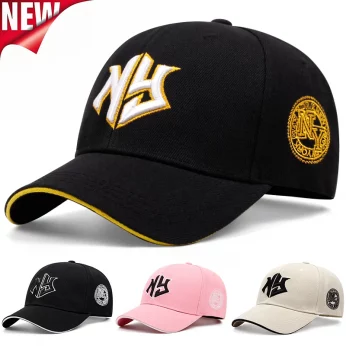 Men's Fashion NY Letter Embroidered Cap Adjustable Hip Hop Baseball Cap 2025