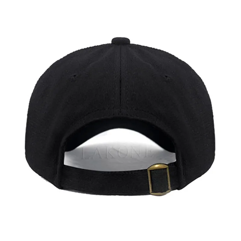 A-Z Black Baseball Cap For Men Women High Quality Soft Cotton Embroider 2025