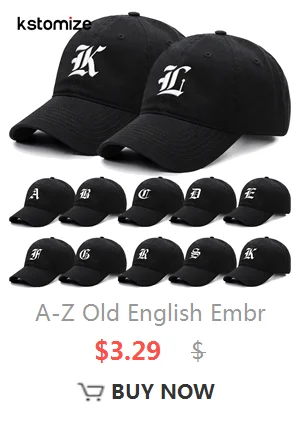 A-Z Black Baseball Cap For Men Women High Quality Soft Cotton Embroider 2025