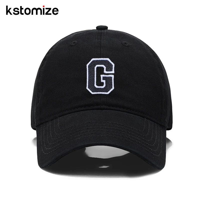 A-Z Black Baseball Cap For Men Women High Quality Soft Cotton Embroider 2025