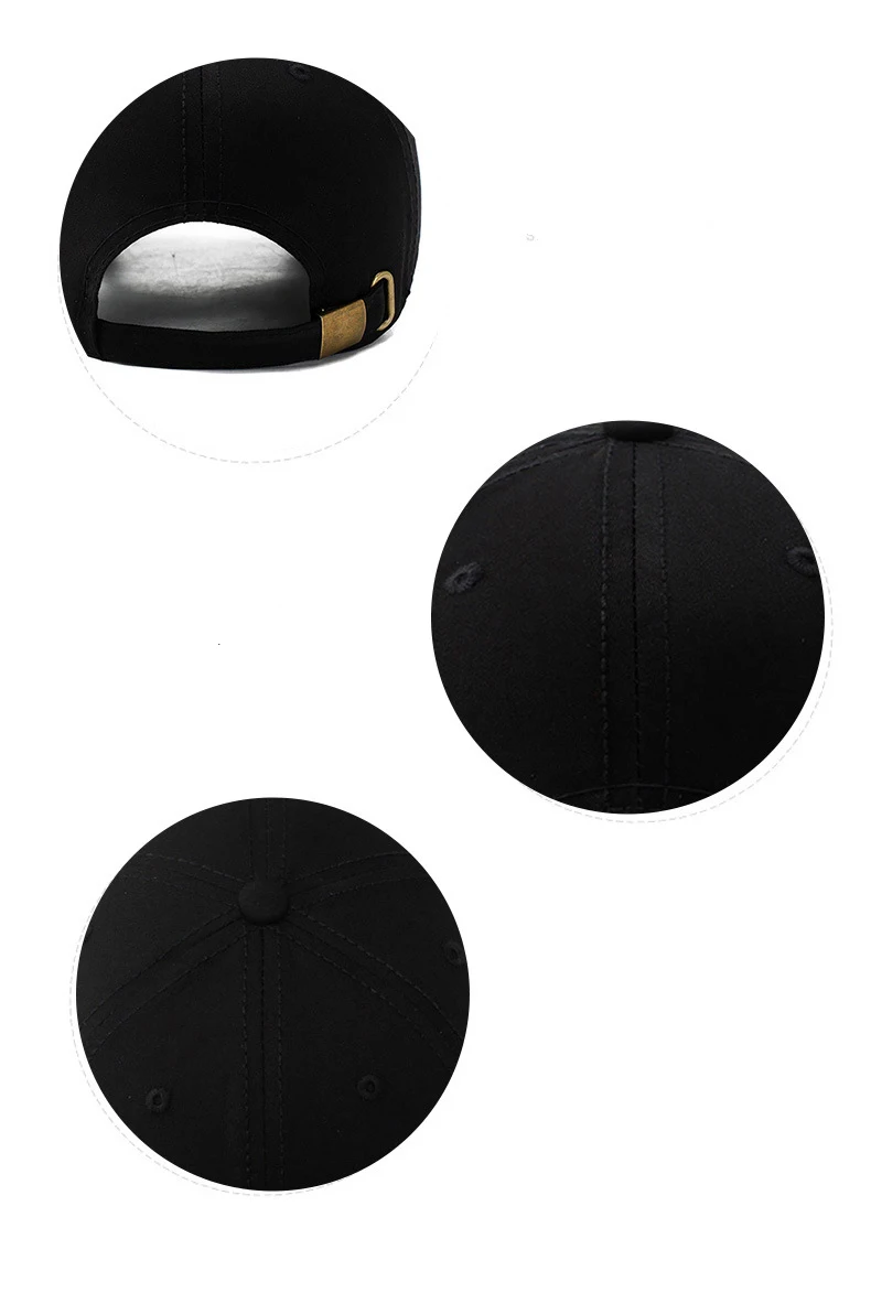 Three Horizontal Lines Embroidery Baseball Spring and Autumn Outdoor Caps 2025