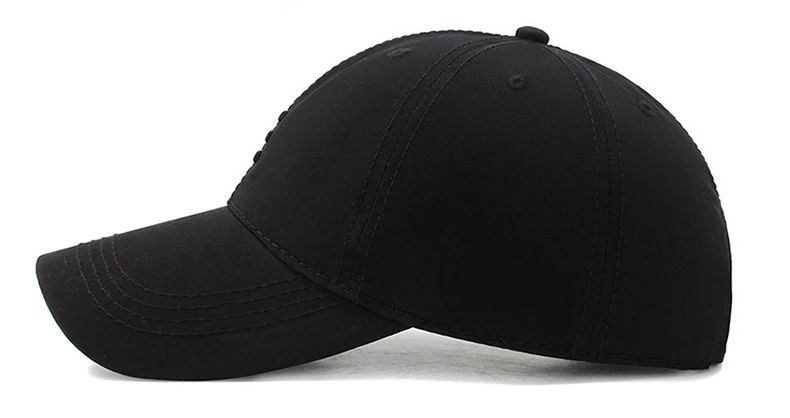 Three Horizontal Lines Embroidery Baseball Spring and Autumn Outdoor Caps 2025