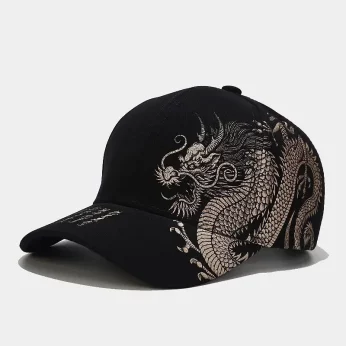 Chinese Style Dragon Pattern Baseball Hat For Men And Women 2025