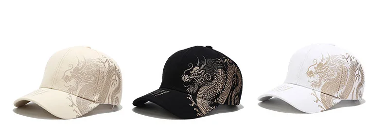 Chinese Style Dragon Pattern Baseball Hat For Men And Women 2025 Chinese Style Dragon Pattern Baseball Hat For Men And Women 2025