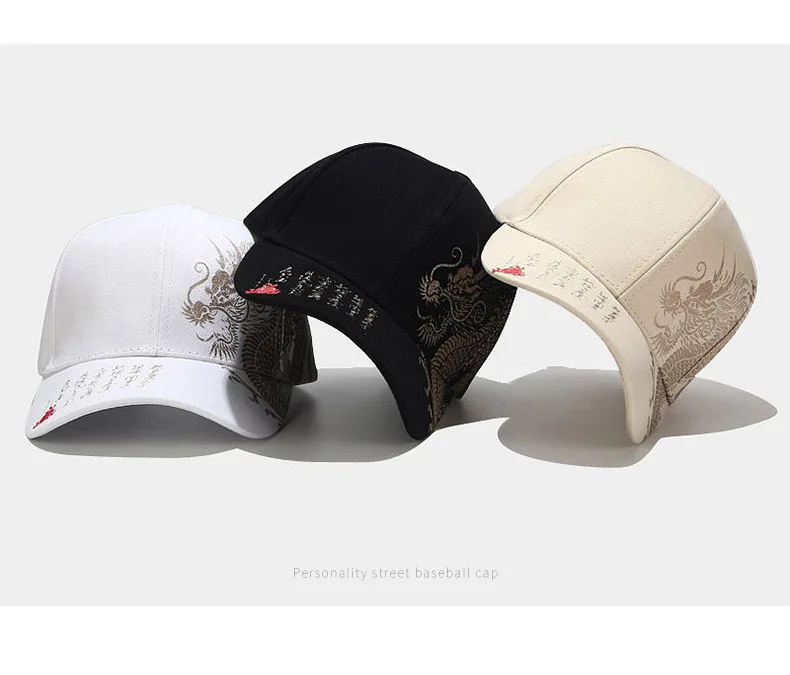 Chinese Style Dragon Pattern Baseball Hat For Men And Women 2025 Chinese Style Dragon Pattern Baseball Hat For Men And Women 2025