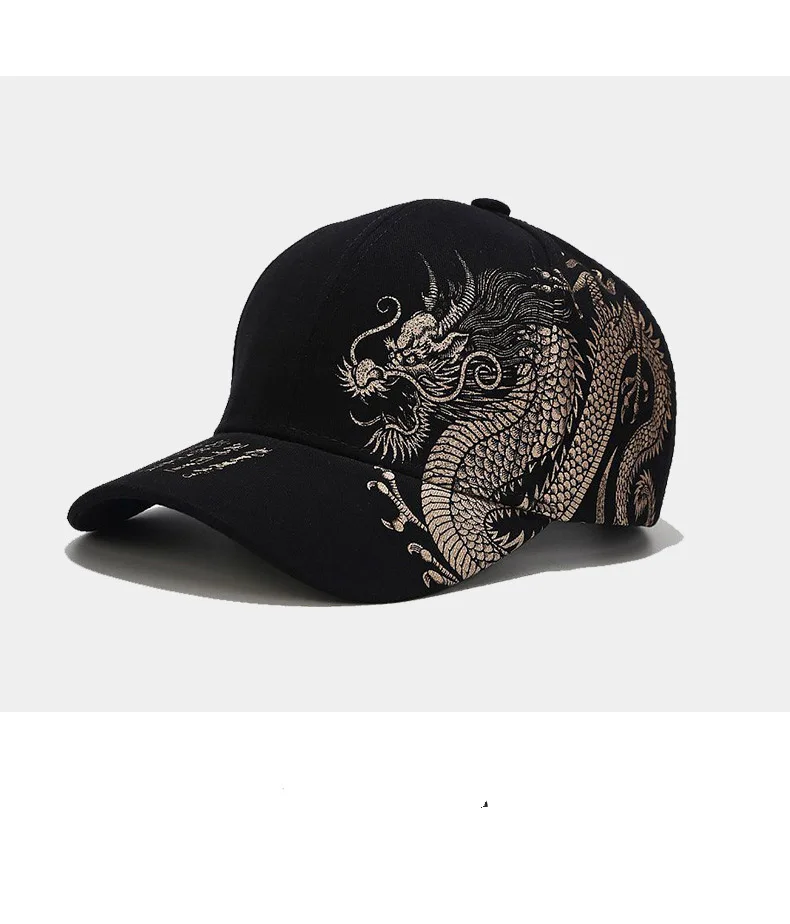 Chinese Style Dragon Pattern Baseball Hat For Men And Women 2025 Chinese Style Dragon Pattern Baseball Hat For Men And Women 2025
