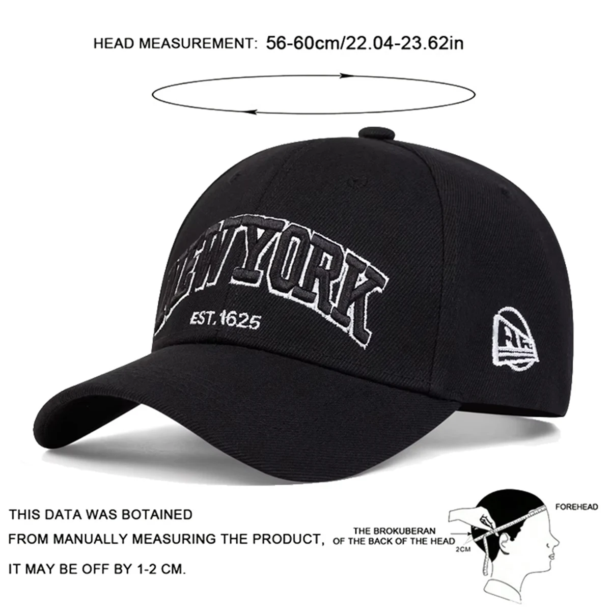 NEW YORK Letter Embroidery Baseball Spring Autumn Caps 2025