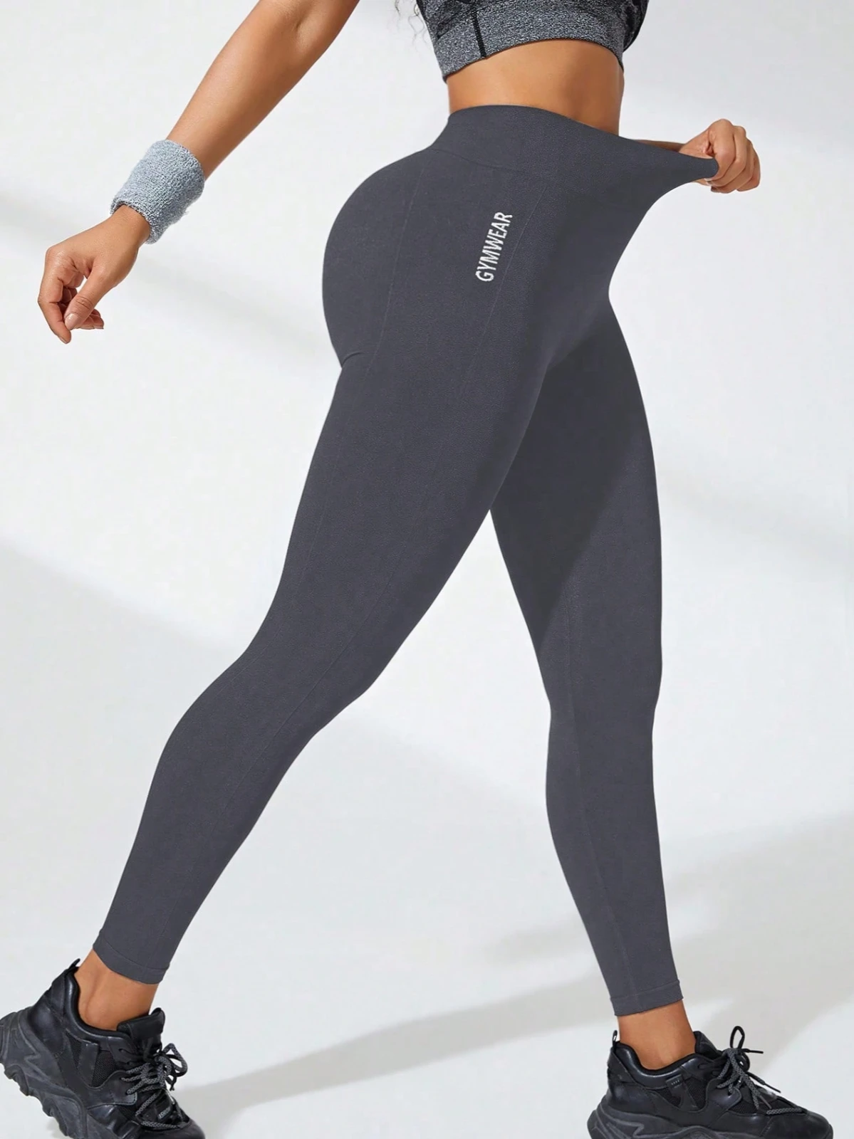 Women's High Waist Yoga Leggings Letter Gym Wear Seamless High Stretchy Butt Lifting Women's High Waist Yoga Leggings Letter Gym Wear Seamless High Stretchy Butt Lifting