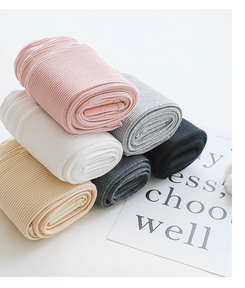 Ribbed Cotton Fashion Leggings For Women 2025 High Waist Autumn Winter Warm Leggings
