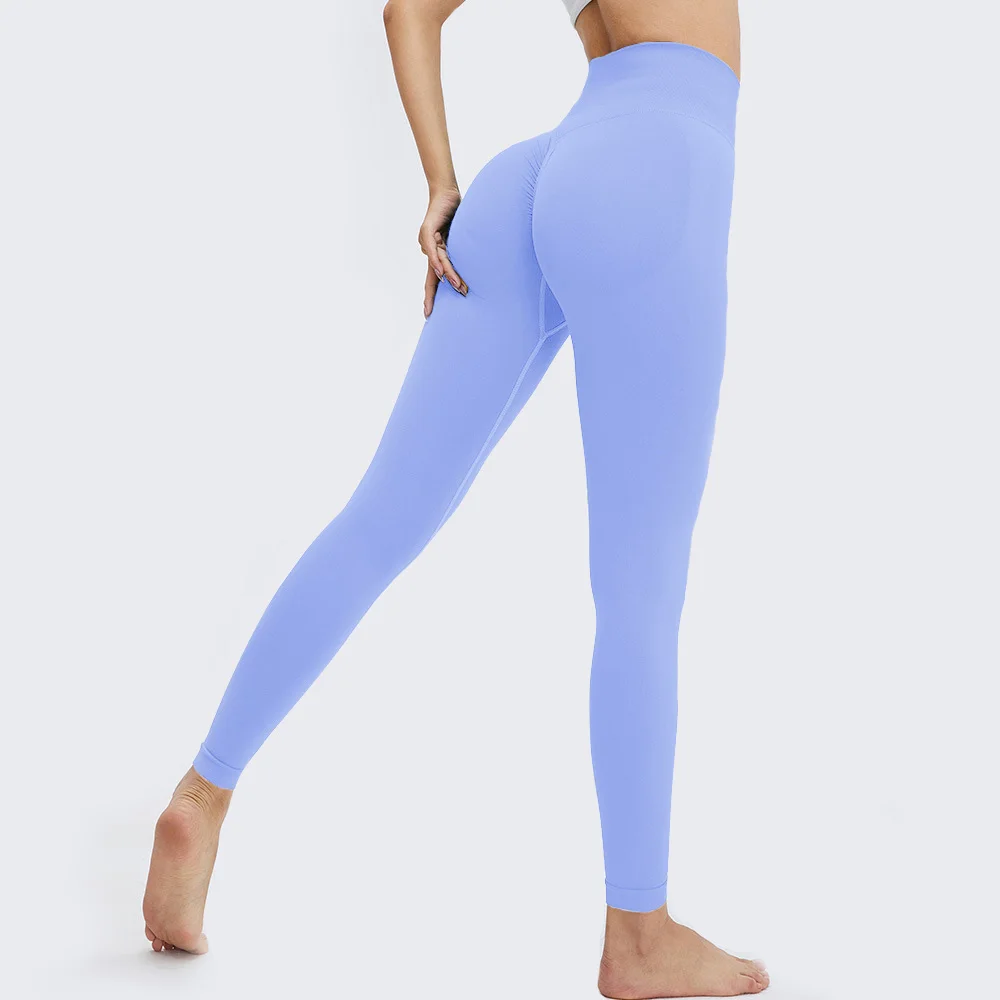Seamless Push Up Sport Leggings For Women High Waist Tummy Control Gym Workout