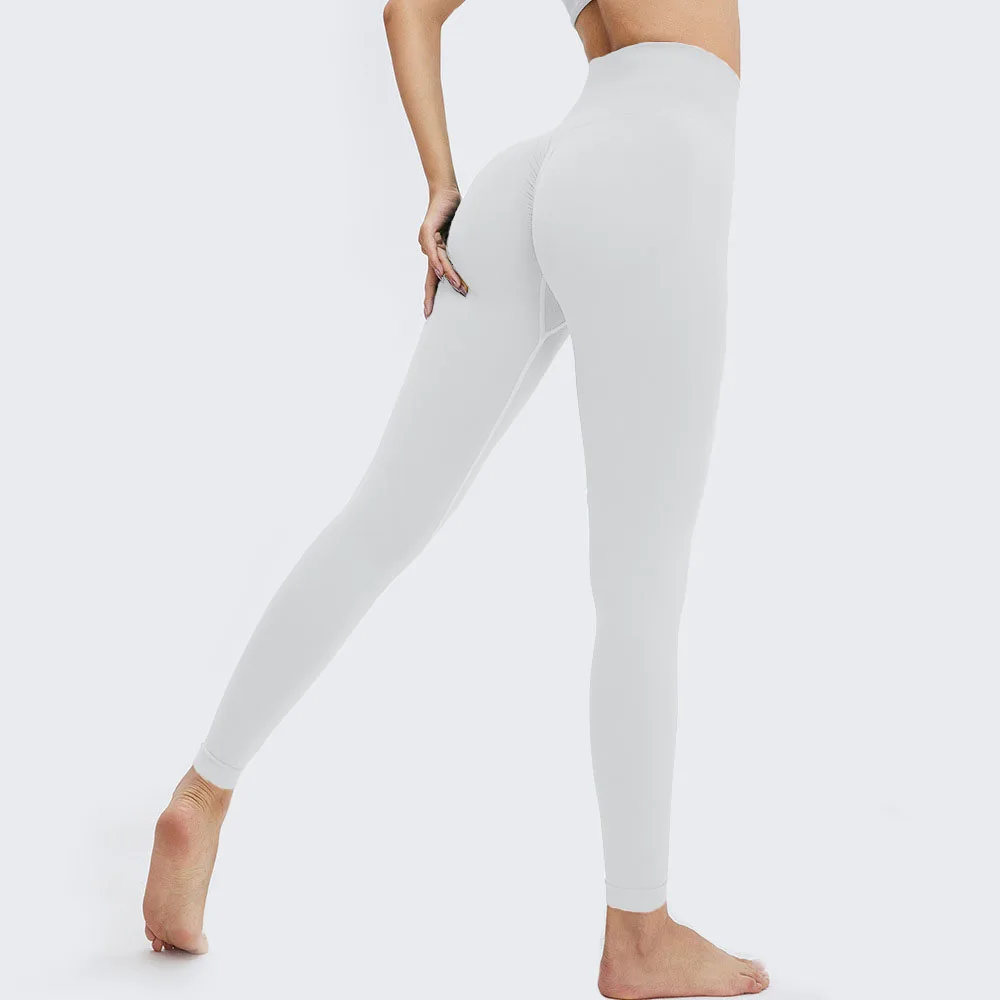 Seamless Push Up Sport Leggings For Women High Waist Tummy Control Gym Workout