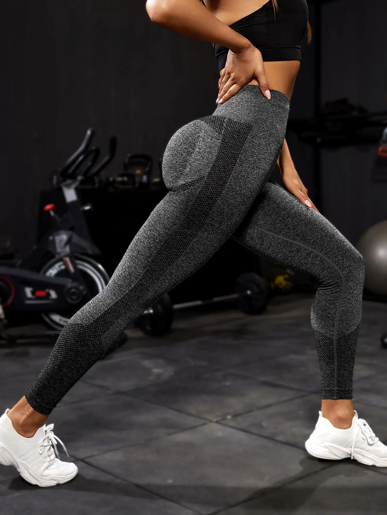 Yoga Sport Women Fitness Seamless Workout Leggings Fashion Push Up Pants - Image 4