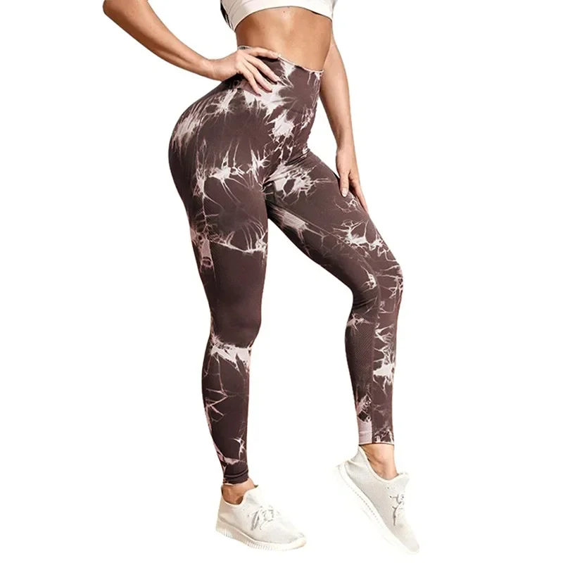 Sexy Women Gym Yoga Leggings High Waist Push Up Leggins Tie-dye Seamless Fitness Workout Leggins Sexy Women Gym Yoga Leggings High Waist Push Up Leggins Tie-dye Seamless Fitness Workout Leggins