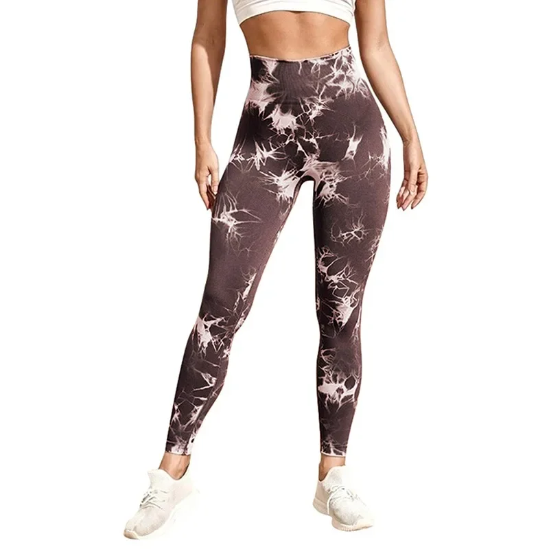 Sexy Women Gym Yoga Leggings High Waist Push Up Leggins Tie-dye Seamless Fitness Workout Leggins Sexy Women Gym Yoga Leggings High Waist Push Up Leggins Tie-dye Seamless Fitness Workout Leggins