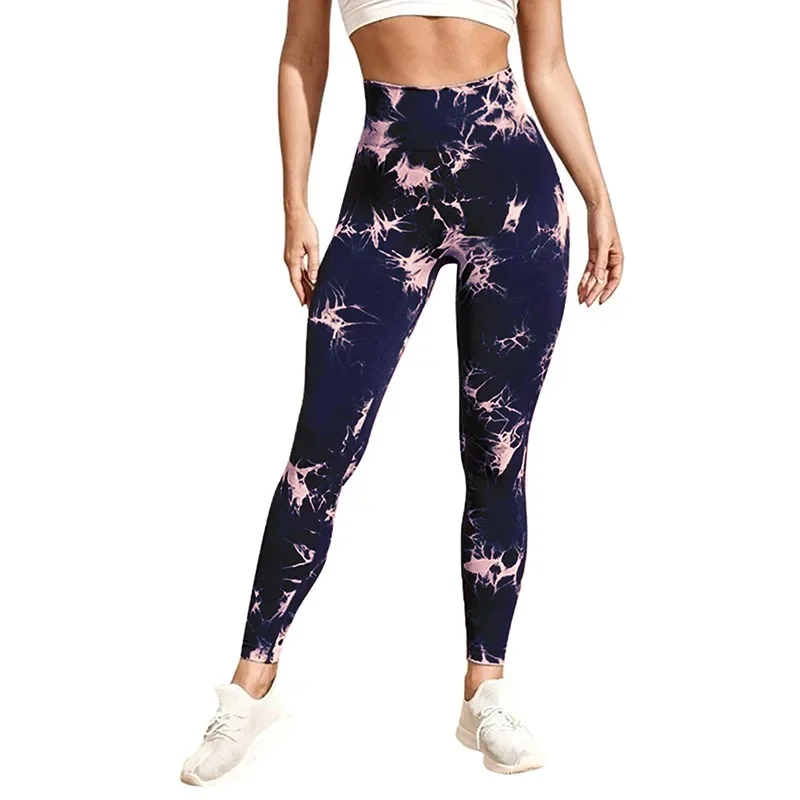 Sexy Women Gym Yoga Leggings High Waist Push Up Leggins Tie-dye Seamless Fitness Workout Leggins Sexy Women Gym Yoga Leggings High Waist Push Up Leggins Tie-dye Seamless Fitness Workout Leggins