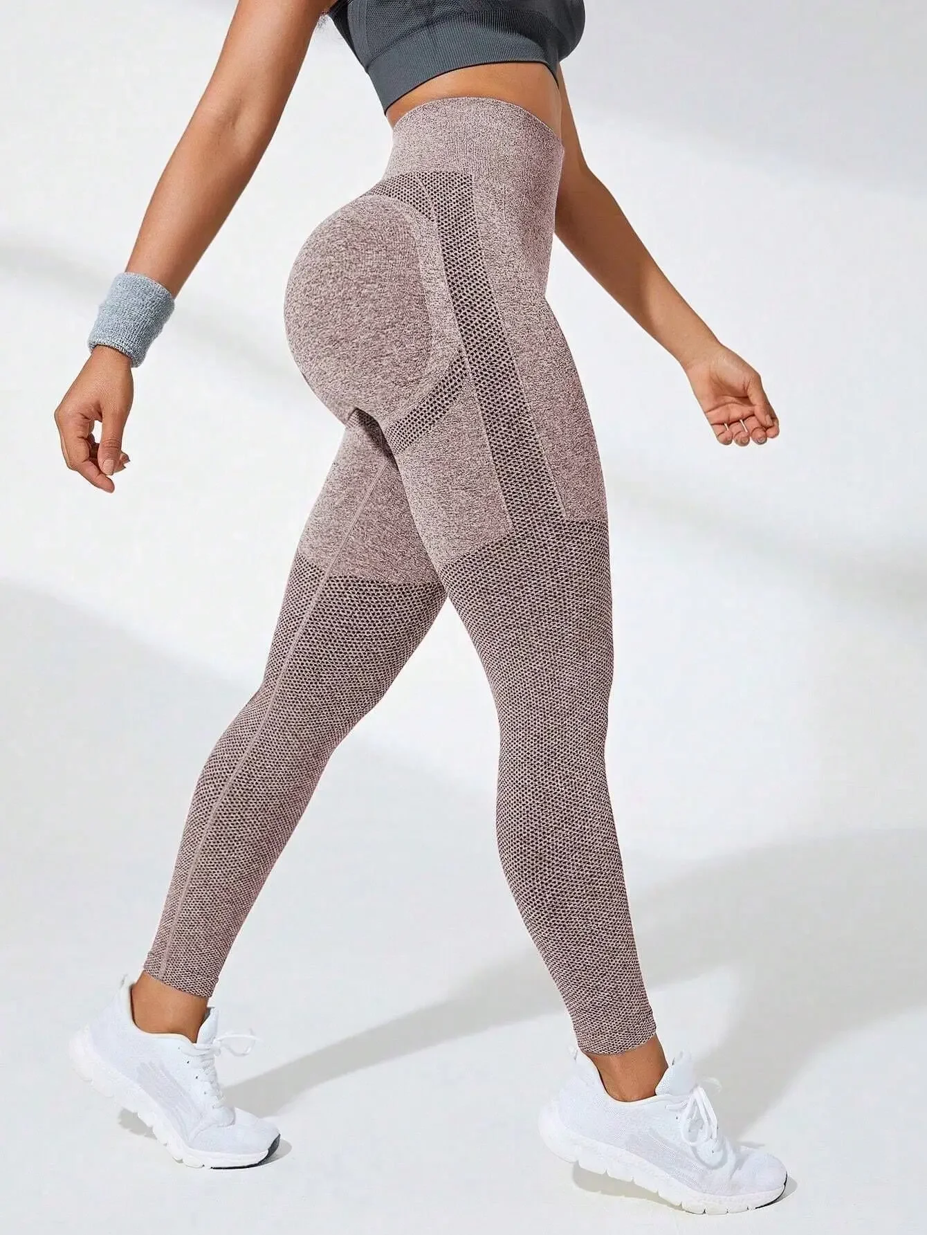 Women Seamless Leggings High Waist Fitness Leggings High Elastic Knitting Fashion Sports Pants