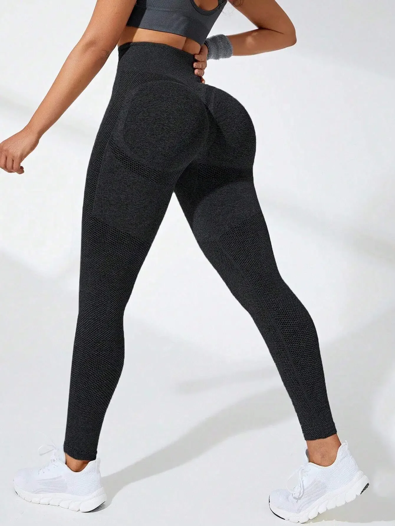 Women Seamless Leggings High Waist Fitness Leggings High Elastic Knitting Fashion Sports Pants