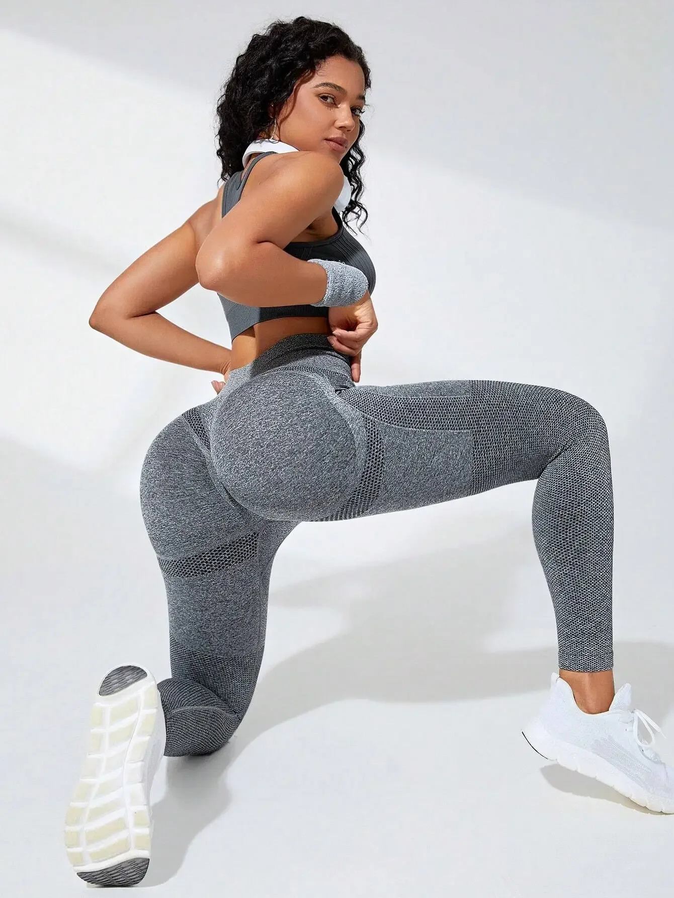 Women Seamless Leggings High Waist Fitness Leggings High Elastic Knitting Fashion Sports Pants