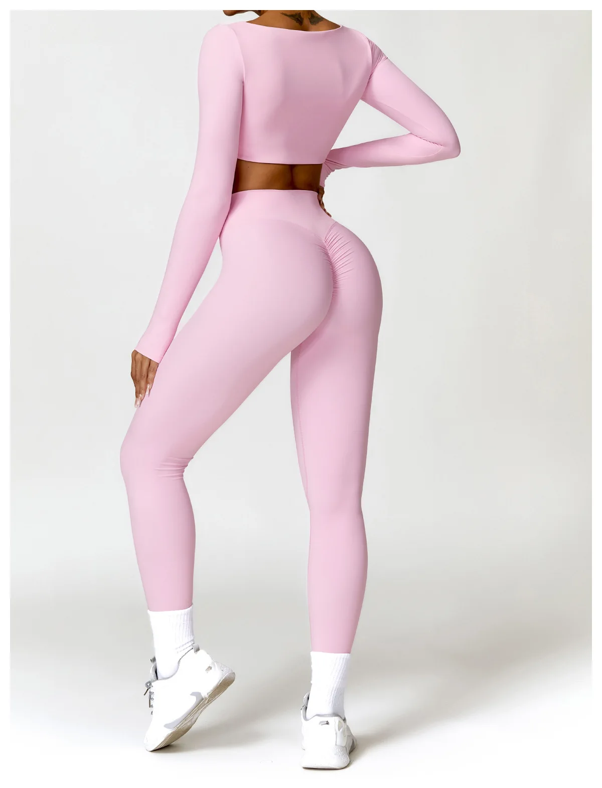 2PC Women's Gym Tracksuit Quick-Drying Yoga & Running Suit 2025
