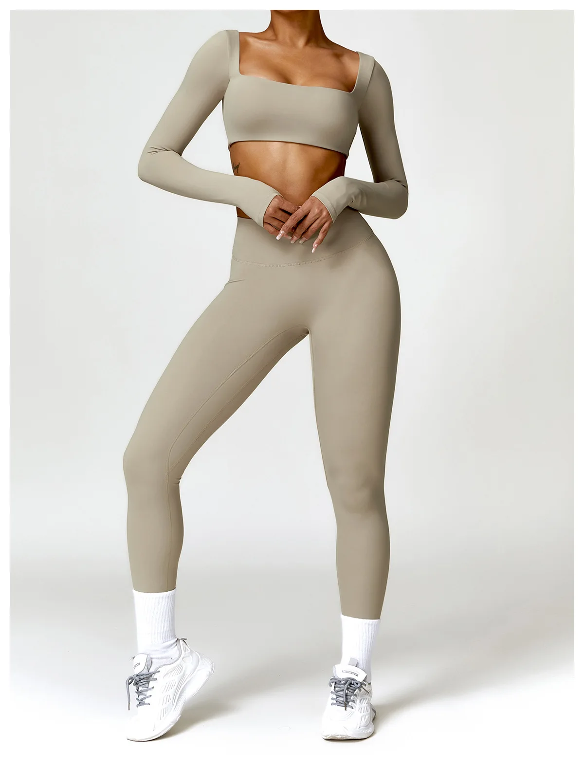 2PC Women's Gym Tracksuit Quick-Drying Yoga & Running Suit 2025