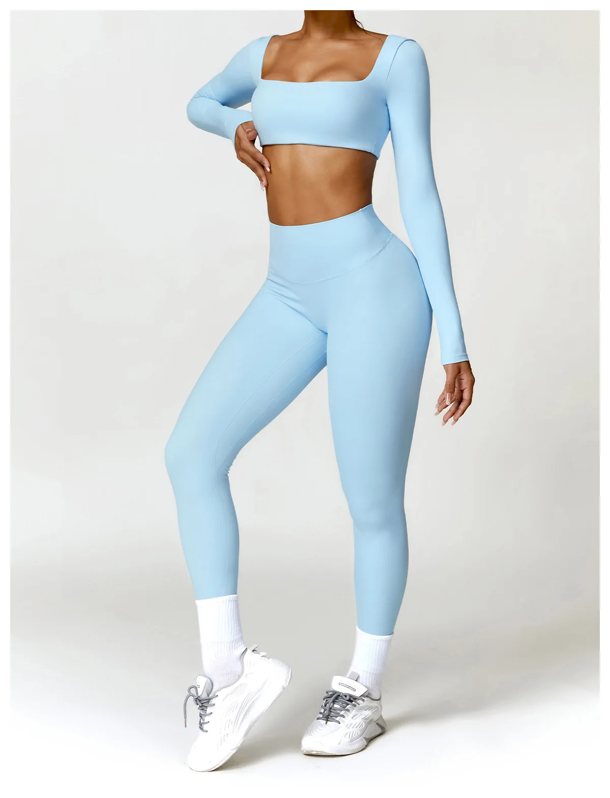 2PC Women's Gym Tracksuit Quick-Drying Yoga & Running Suit 2025