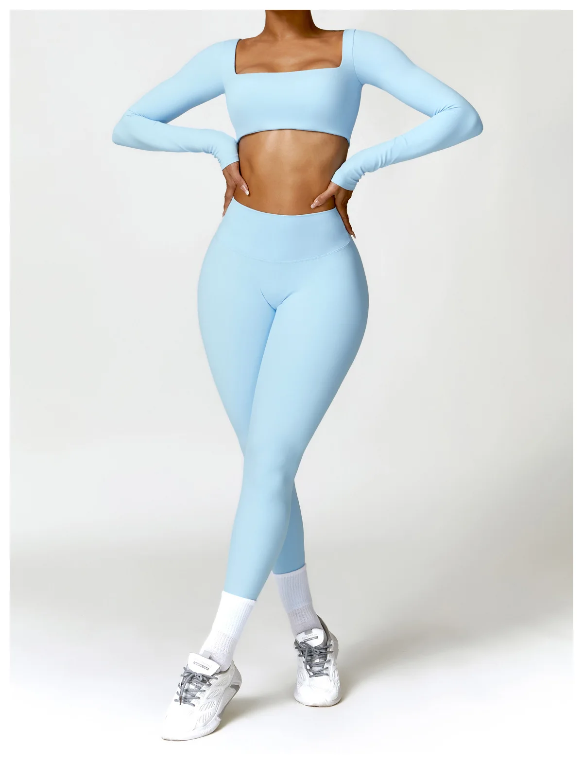 2PC Women's Gym Tracksuit Quick-Drying Yoga & Running Suit 2025