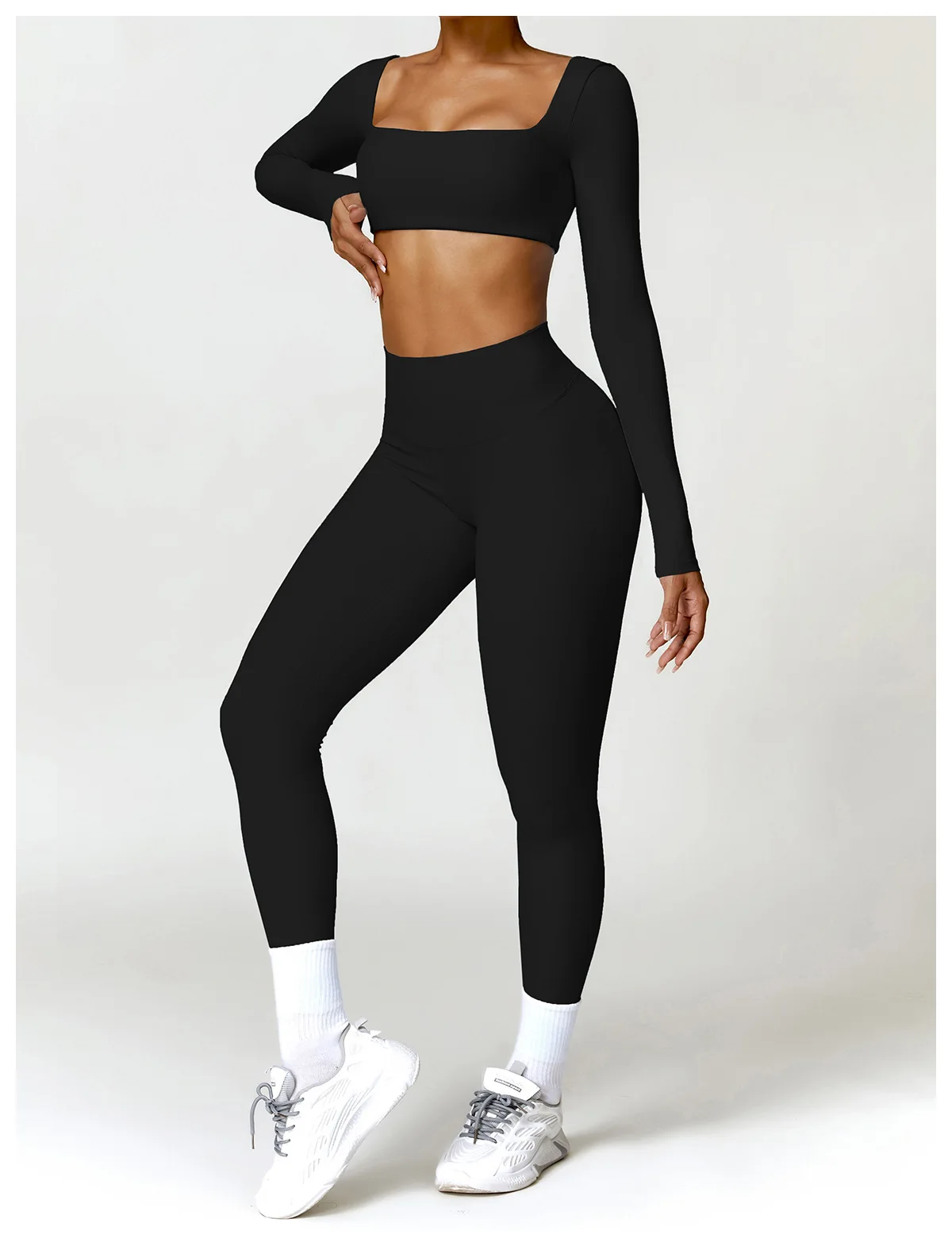 2PC Women's Gym Tracksuit Quick-Drying Yoga & Running Suit 2025