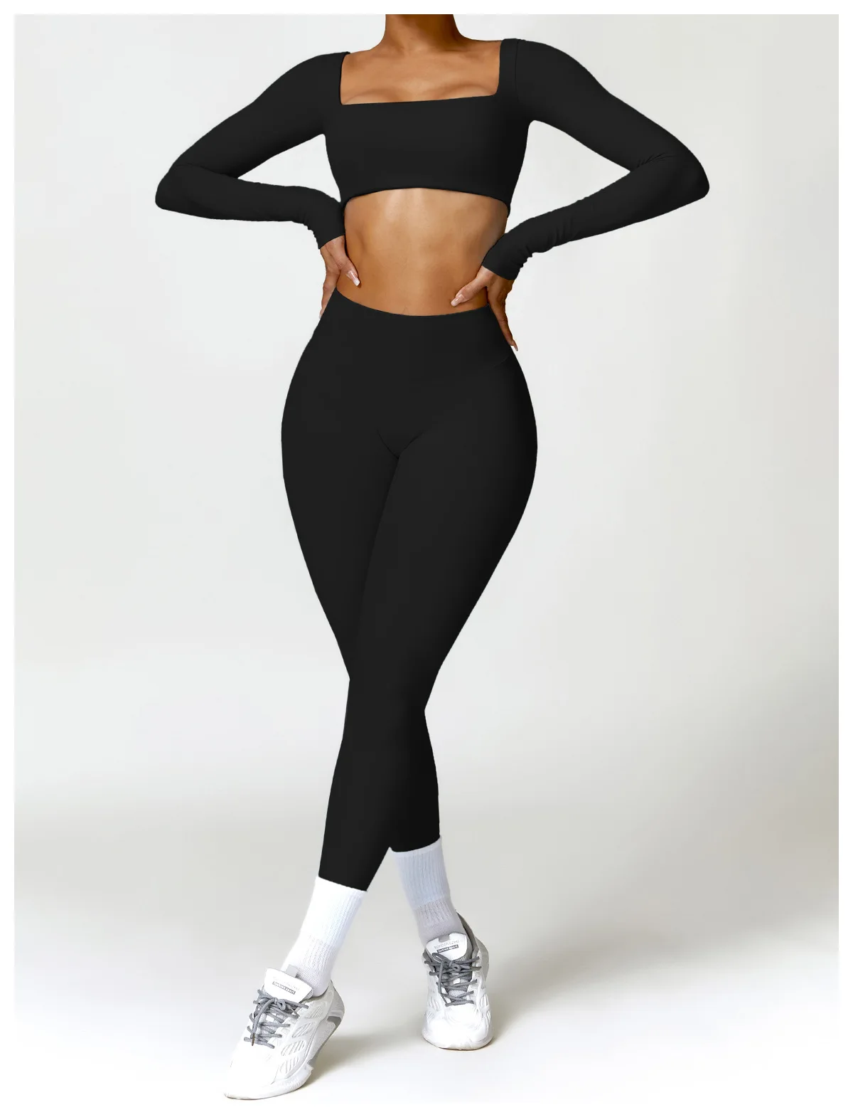 2PC Women's Gym Tracksuit Quick-Drying Yoga & Running Suit 2025