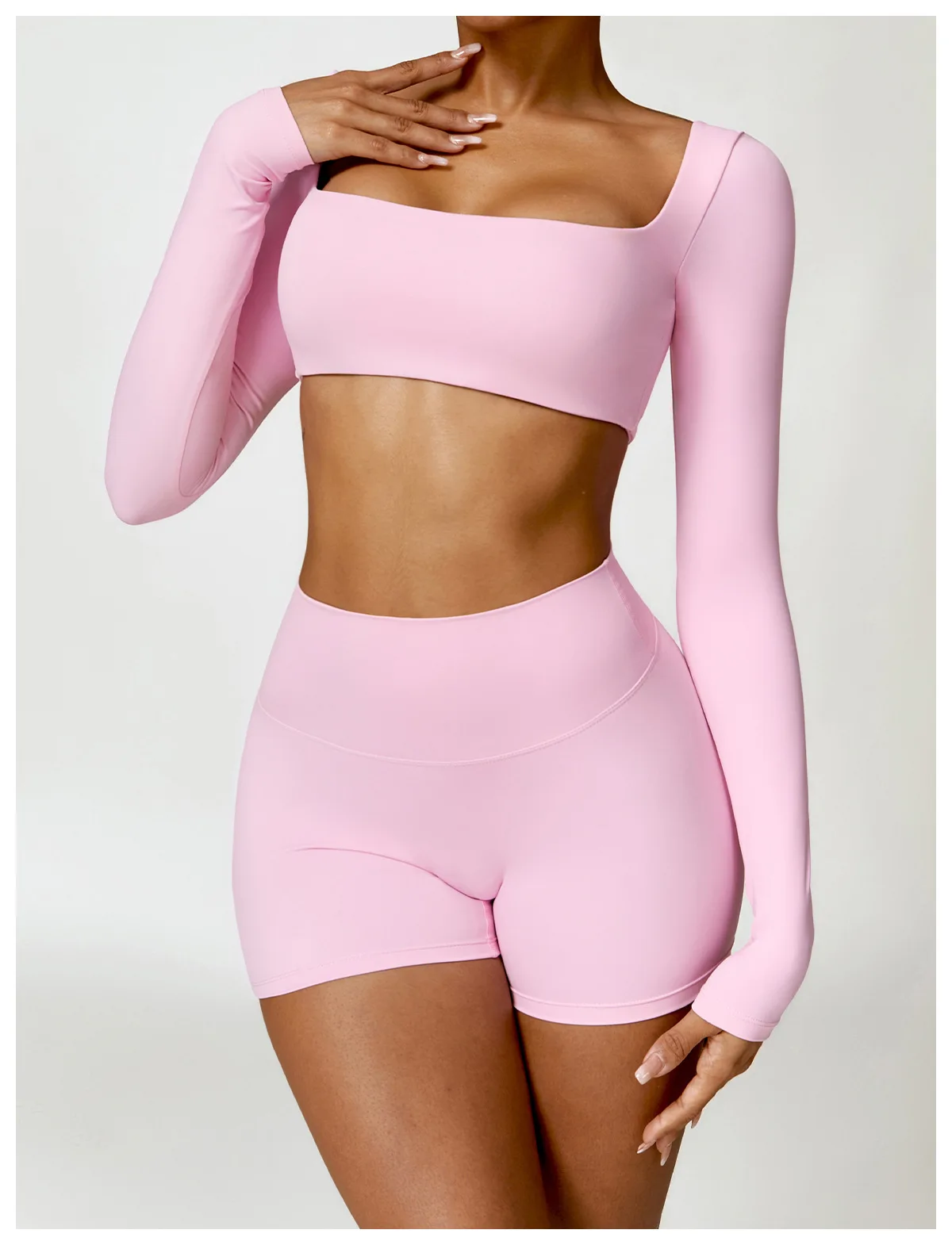 2PC Women's Gym Tracksuit Quick-Drying Yoga & Running Suit 2025