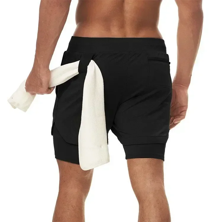 Berserk- Men's 2-in-1 Gym double layered sports running quick drying shorts