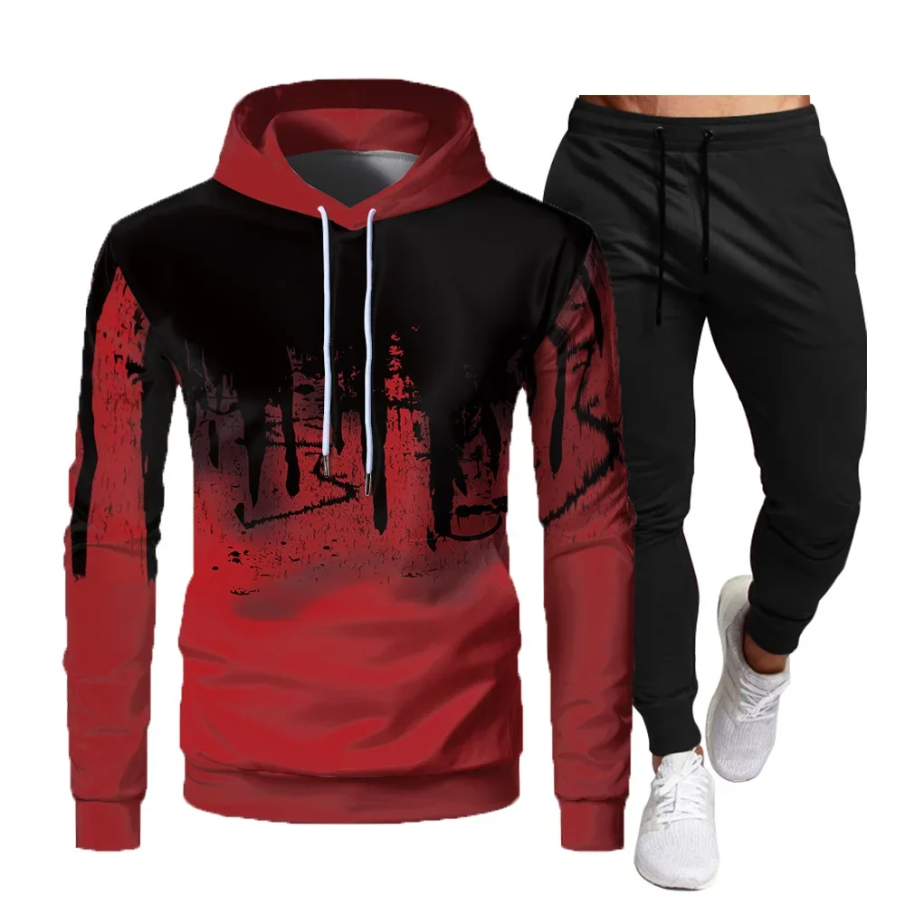 2025 Brand Hoodie Suit Men's Fashion Hoodie Brand Pants Casual Jogging Suit Sports Wear Sweatshirt