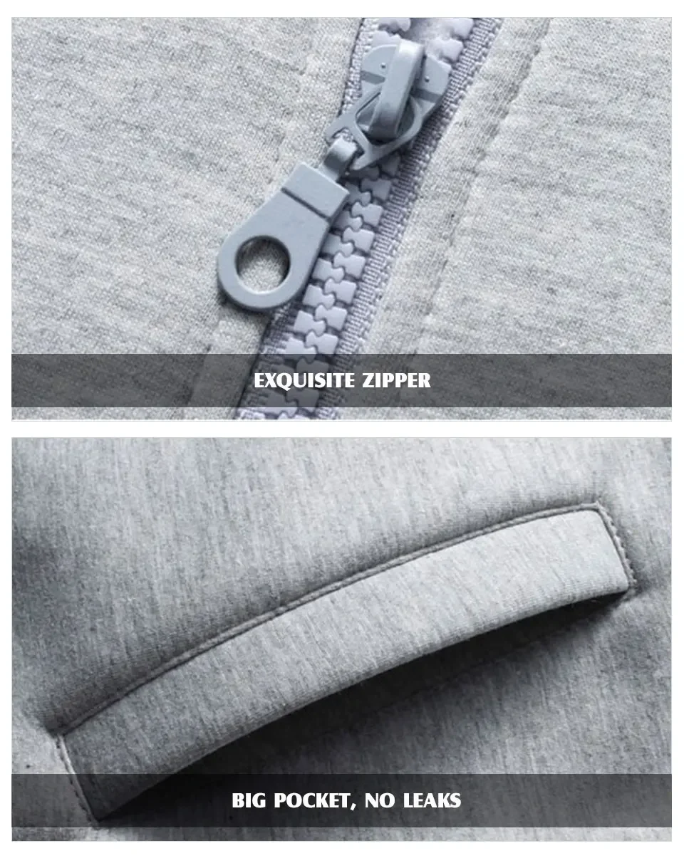 2025 New Men's Tracksuit Fleece Jacket and Sweatpants 2 Piece Set Spring Men Sweatsuit