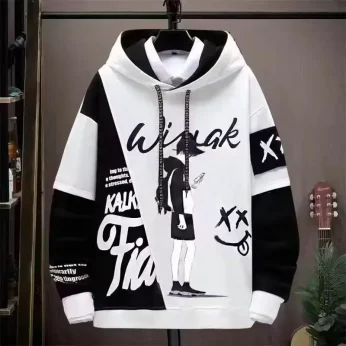 2025 Men's Graphic Hoodie - Autumn Hip Hop Streetwear Sweater