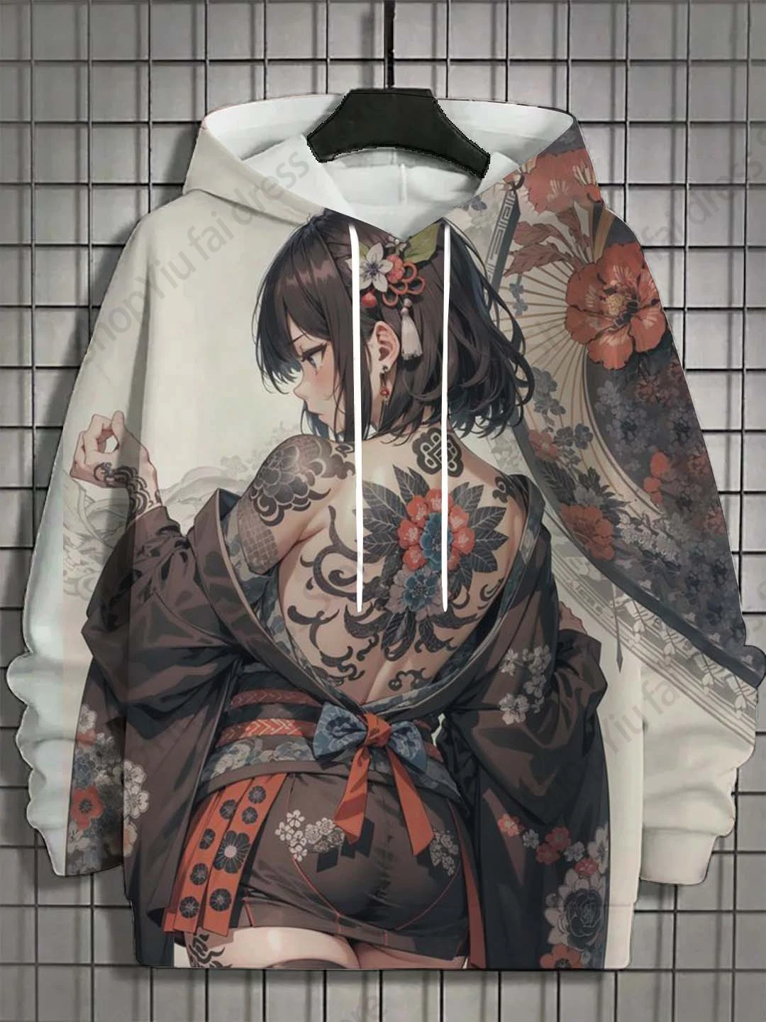 Japanese Anime Beauty 3d Print Graphic Hoodies Men Fashion Oversized Hoodies Boy Coat Women Sweat Moletom