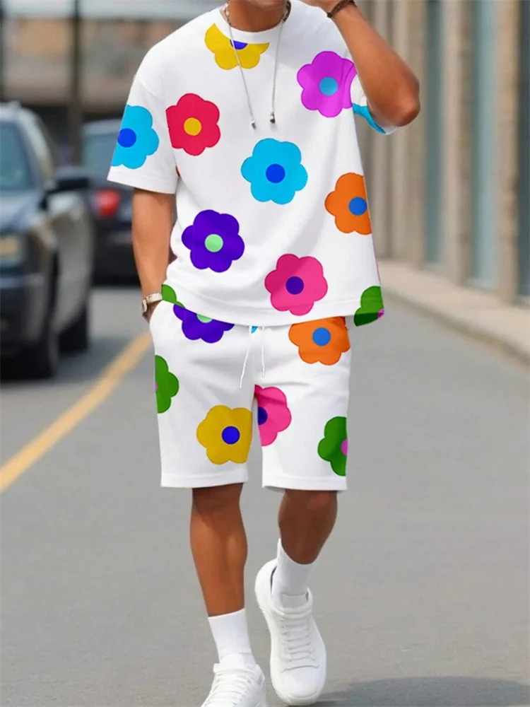 2025 Men's Summer Shorts & Tee Set - Casual Streetwear