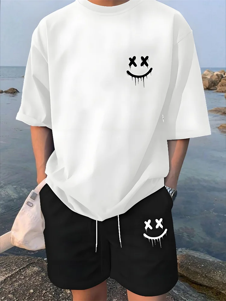 2025 Men's Summer Shorts & Tee Set - Casual Streetwear