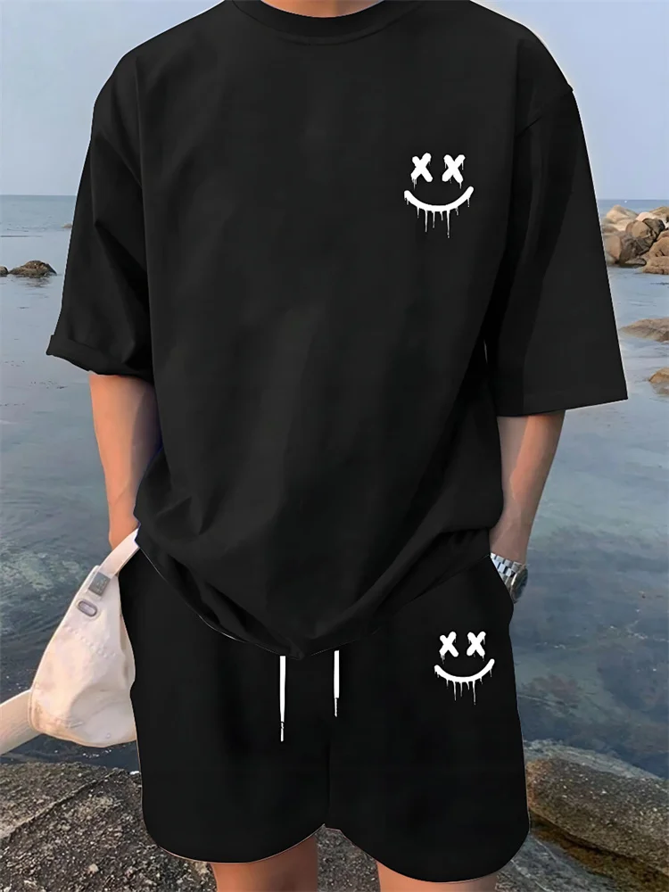 2025 Men's Summer Shorts & Tee Set - Casual Streetwear